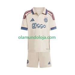 Camisola AFC Ajax Criança Equipamento Terceiro 2025-2026 Manga Curta